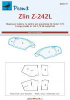 Peewit PW-M72177 1/72 Canopy mask Zlin Z-242L (AZ MODEL)