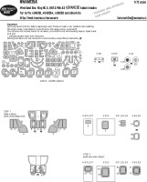 New Ware NWA-M1254 Mask West.Sea King HC.4 HAR.3/Mk.43 ADVANCED 1/72