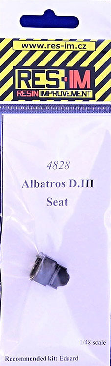Res-Im RESIM4828 1/48 Albatros D.III seat (EDU)