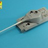 Aber 35 L-232 10,5cm KwK L/70 barrel with perforated muzzle brake for German Pz.Kpfw.VII "Lowe" or VK 7201(K) (designed to be used with Amusing Hobby kits) 1/35