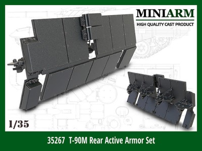 Miniarm 35267 Т-90М (обр 2023г) Комплект кормовой бронировки 1/35