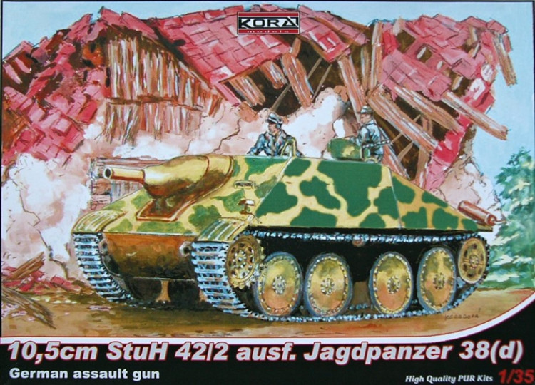 Kora Model A3520 10,5cm StuH 42/2 ausf. Jagdpanzer 38(d) 1/35