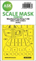 Art Scale 200-M48182 Westland Sea King HAS.1/HAS.5/HU.5 wheels and canopy frame paint mask (outside only) 1/48