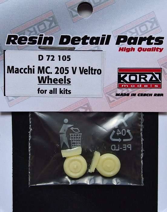 Kora Model D72105 Wheels for Macchi MC.205 Veltro 1/72