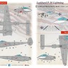 Print Scale 48260 Lockheed P-38 Lightning in Bare Metal Part P-38L-5-LO 36th FS, 8th FG, 15th AF, USAAF - Le Shima, 1945 1/48