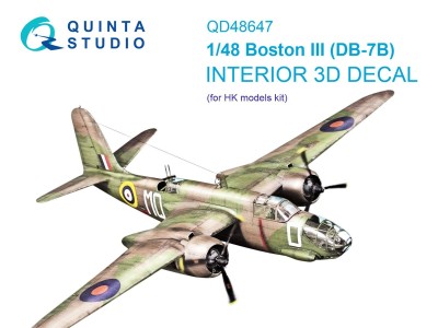 Quinta studio QD48647 Boston III (DB-7B) (HK models) 1/48