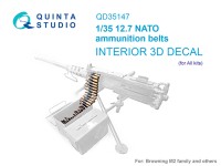 Quinta Studio QD35147 Патронные ленты калибра 12.7 NATO (для любых моделей) 1/35
