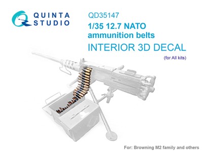 Quinta Studio QD35147 Патронные ленты калибра 12.7 NATO (для любых моделей) 1/35
