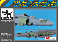 Blackdog A72104 T-4 Trainer engine+electronic (HOBBYB) 1/72