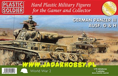 Plastic Soldier WW2V20010 - German Panzer III Ausf.G&amp;H (1/72)