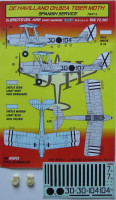 Kora Model DEC72301 DH.82A Tiger Moth Spanish Service Pt.2 декали декали 1/72