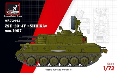 Armory AR72442 ZSU-23-4V &quot;Shilka&quot; mod.1967, Soviet AA SPG 1/72
