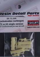 Kora Model DS72209 Czechoslovak machineguns vz.30 single (4 pcs) 1/72