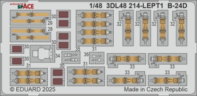 Eduard 3DL48214 B-24D SPACE (HOBBYB) 1/48