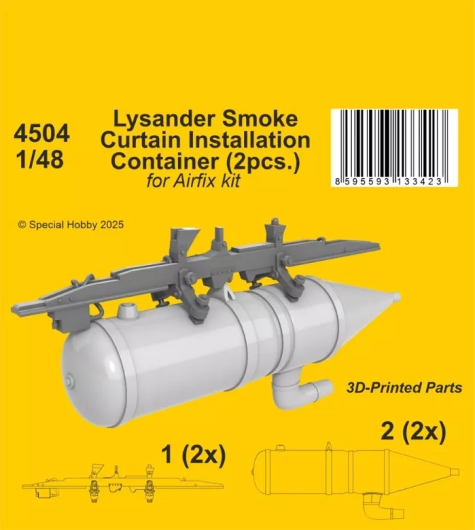 CMK SP4504 Lysander Smoke Curtain Install.Container (2x) 1/48