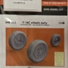 Eduard 648832 BRASSIN F-16C wheels early (KIN) 1/48