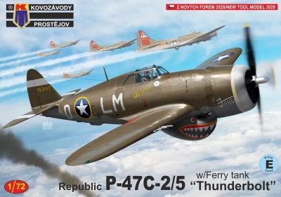 Kovozavody Prostejov 72515 Republic P-47C-2/5 'Thunderbolt' w/Ferry tank 1/72