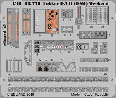 Eduard FE770 Fokker D.VII OAW Weekend 1/48