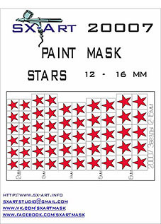 Sx Art 20007 Mask Stars 12 - 16mm