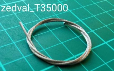 Zedval T35000 Буксирный трос Диаметр 1 мм, длина 250мм 1/35