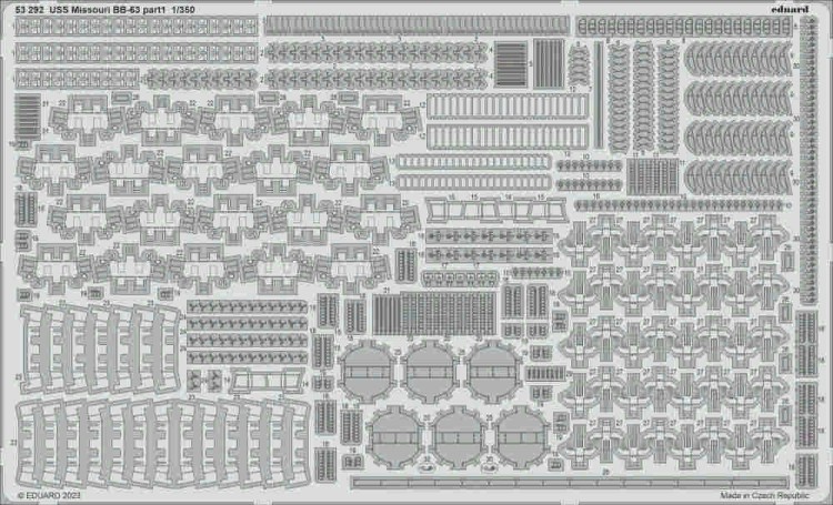 Eduard 53292 SET USS Missouri BB-63 (HOBBYB) 1/350