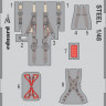 Eduard FE932 MiG-23MF/ML seatbelts STEEL 1/48