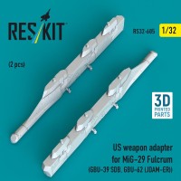 Reskit 32605 US weapon adapter for MiG-29 Fulcrum (2 pcs.) 1/32