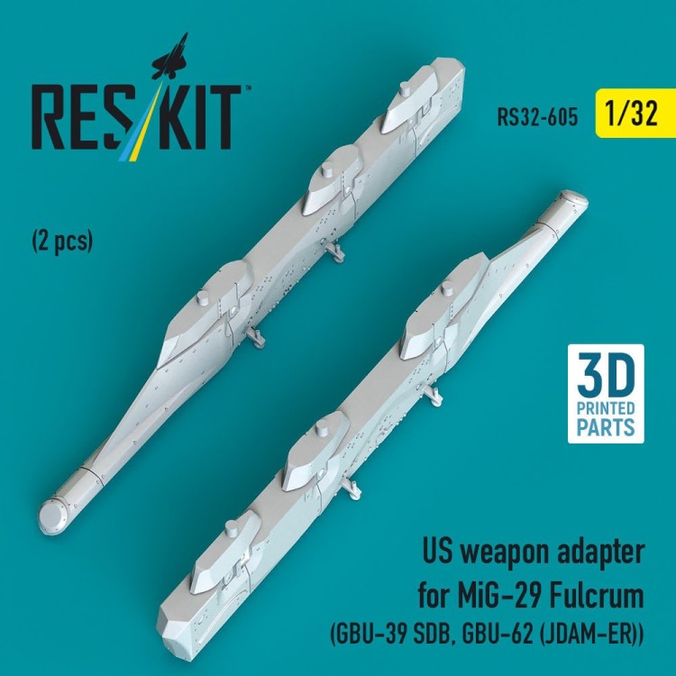 Reskit 32605 US weapon adapter for MiG-29 Fulcrum (2 pcs.) 1/32