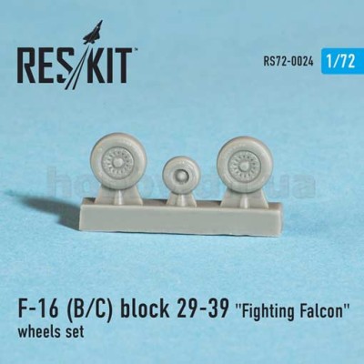 ResKit RS72-0024 F-16 (B/C) block 29-39 &quot;Fighting Falcon&quot; wheels set 1/72