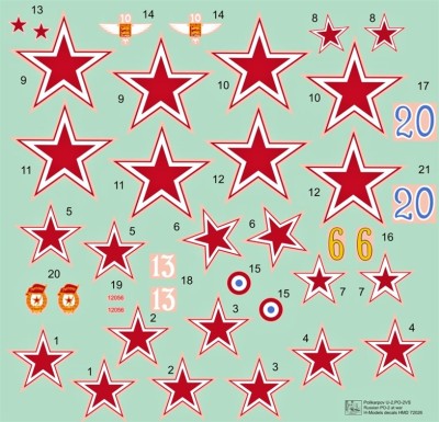 HM Decals HMD-72026 1/72 Decals Polikarpov Po-2 at war (4x camo)