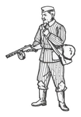 CMK F35225 Soviet Soldier with Machinegun (1 fig. ) 1/35