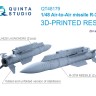 Quinta studio QT48179 Ракеты «воздух-воздух» Р-37М с пусковыми устройствами, 2 шт. (для всех моделей) 1/48