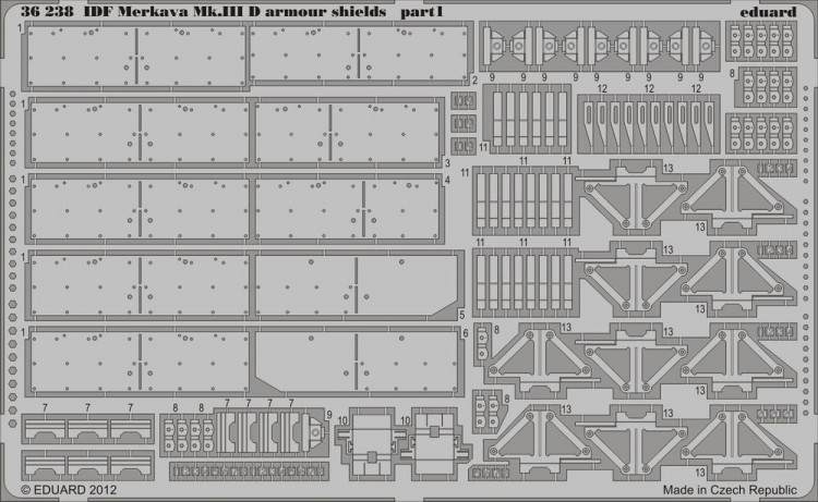 Eduard 36238 IDF Merkava Mk.IIID armour shields
