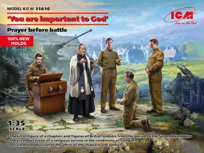 ICM 35616 Prayer before battle, WWII (5 fig.) 1/35