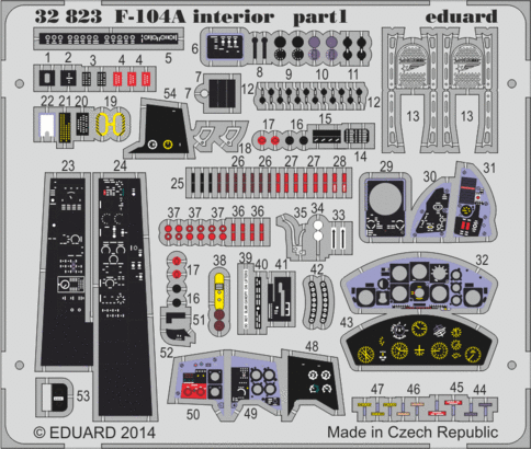 Eduard 32823 F-104A interior S.A.