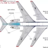 HAD DW144002 Decal Tu-154/154B/154B-2 MALEV (dry-water) 1/144
