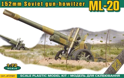 Ace Model 72581 ML-20 Soviet WWII 152mm gun howitzer 1/72