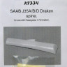 Maestro Models MMCK-7224 1/72 J35S Draken spine