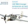 Quinta studio QD48385 TBM-3 Avenger (Accurate miniatures/Academy) 3D Декаль интерьера кабины 1/48
