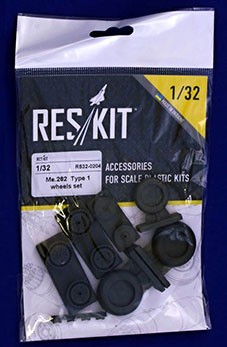 Reskit RS32-0204 Me-262 wheels type 1 (HAS/REV/TRUMP) 1/32