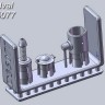 Zedval D35077 Антенный ввод радиостанции 71-ТК с бронировкой (для T-34) 1/35