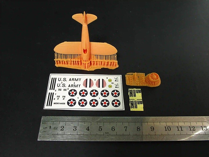 Metallic Details MDR14458 Boeing P-26 Peashooter (3D-Printed) with etched parts and decals 1/144