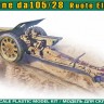 Ace Model 72594 Italian 105/28 field cannon with rubberized wheels 1/72