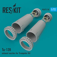 Reskit RSU72-0036 Tu-128 exhaust nozzles (TRUMP) 1/72