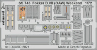 Eduard SS743 Fokker D.VII (OAW) Weekend (EDU) 1/72