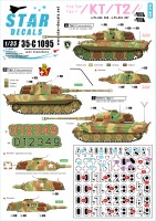 Star Decals 35-C1095 Pz.Kpfw.VI King Tiger / Tiger II # 3. s.Pz-Abt 506 (Western Front) and s.Pz-Abt 507 (Ost Front) 1/35
