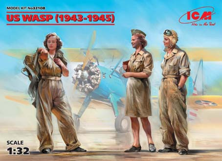 ICM 32108 Летчицы на службе ВВС США (1943-45 г., 3 фигуры) 1/32