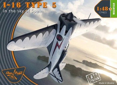 Clear Prop CP4822 I-16 type 5 in the sky of Spain (late) 1/48