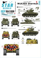 Star Decals 35-C1339 Korean War - M4A3E8 Sherman # 5.89th Tk Bn Easy Eight Shermans in Korea. With and without tiger face 1/35