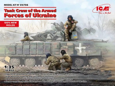 Icm 35756 Tank Crew of Armed Forces of Ukraine (4 fig.) 1/35